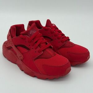 Nike Air Huarache Run GS Triple Red Kids Sneakers 6.5Y 654275-600
